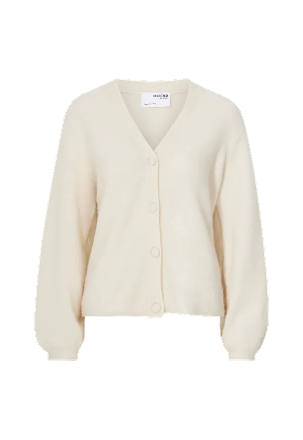 Selected FEMME - Cardigan slfSif Kaya LS Knit - Beige