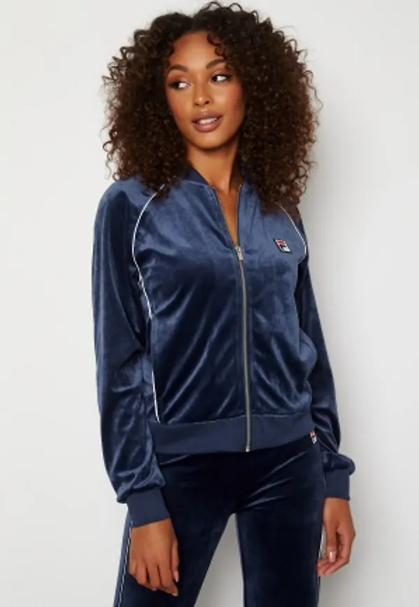 FILA Chan Velvet Track Jacket 170 Black Iris M