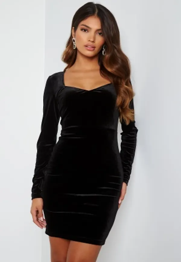 BUBBLEROOM Joan velvet dress Black XL