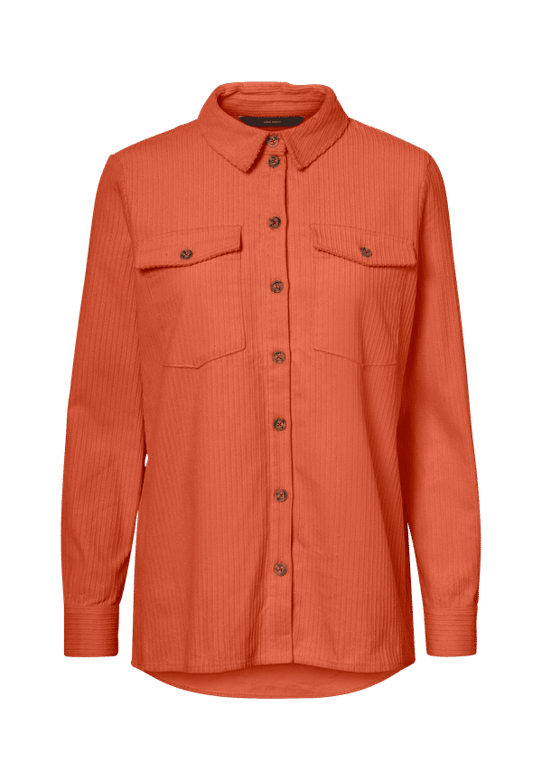 Vero Moda - Manchesterskjorta vmEffy Cord LS Shirt - Brun