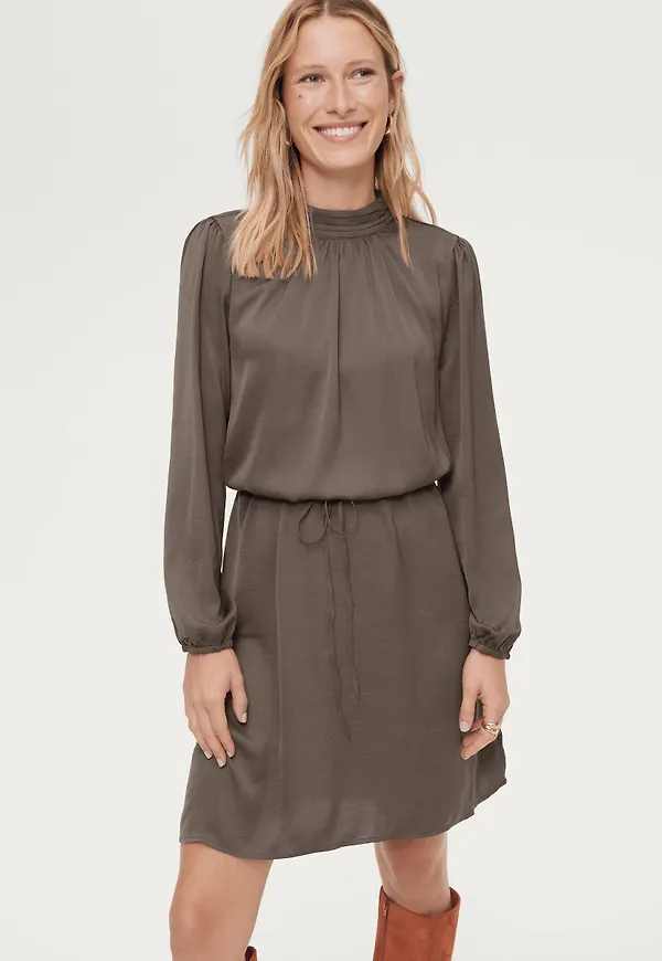 Saint Tropez - Klänning AileenSZ LS Dress - Brun