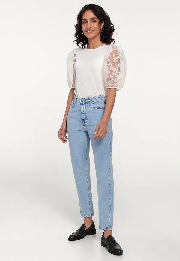 Gina Tricot - Jeans Dagny Mom - Blå