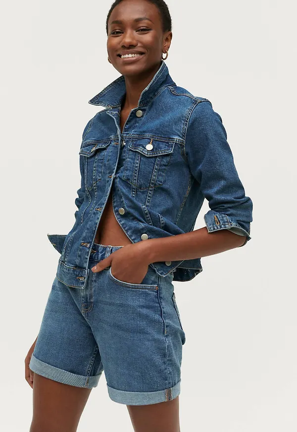 Ellos - Jeansshorts Olinda Boyfriend - Blå