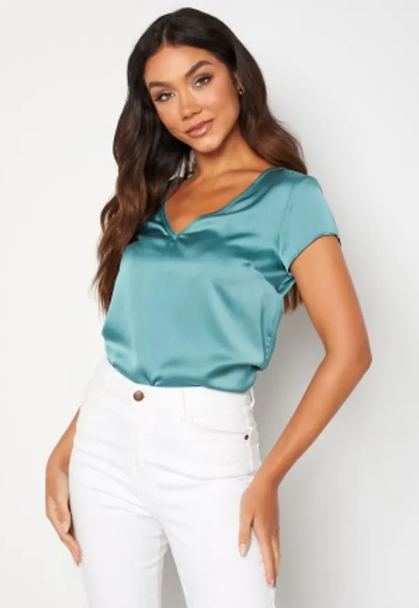 BUBBLEROOM May v-neck blouse Dusty green 38