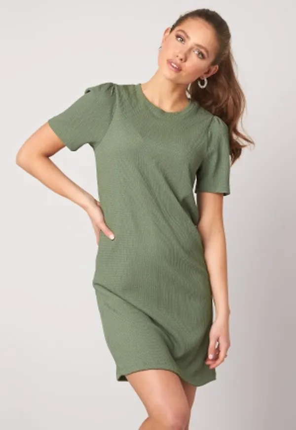 Happy Holly Emilia puff dress Dusty green 32/34