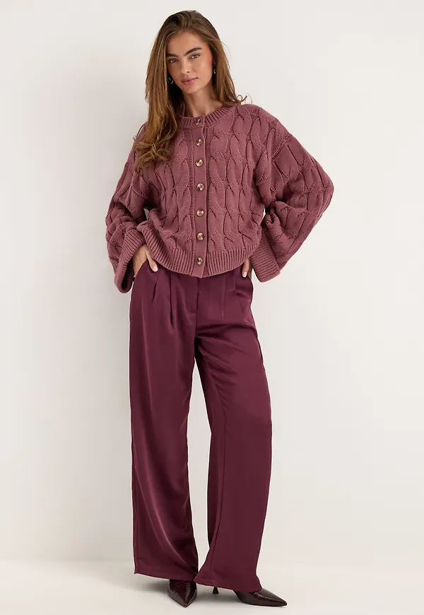 Cable Knitted Cardigan