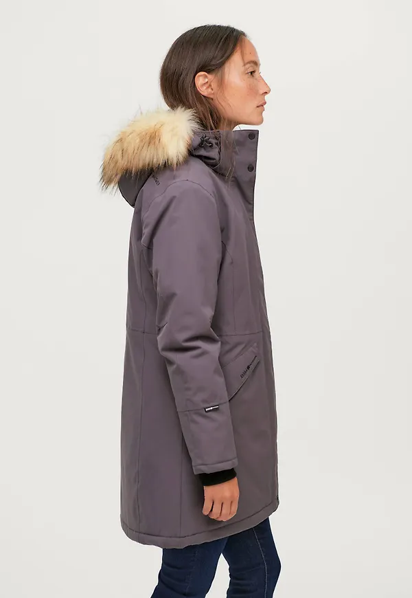 Áhkká - Parkas med avtagbar huva - Lila