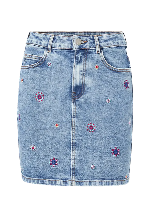 Desigual - Jeanskjol Fal_Leslie 5053 - Blå