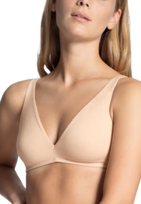 Calida BH Natural Comfort Soft Bra Beige bomull A 70 Dam