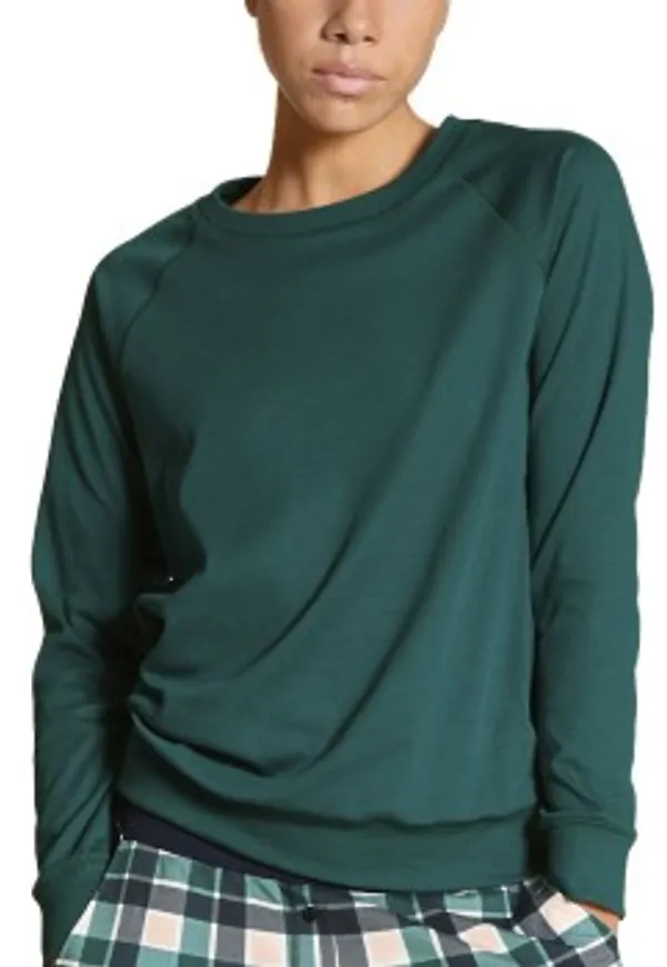 Calida Favourites Holidays Long Sleeve Shirt Grön bomull XX-Small Dam