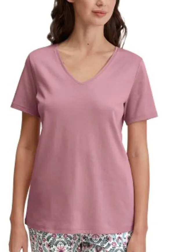 Calida Favourites Sleep Shirt Short-Sleeve Ljuslila bomull Small Dam