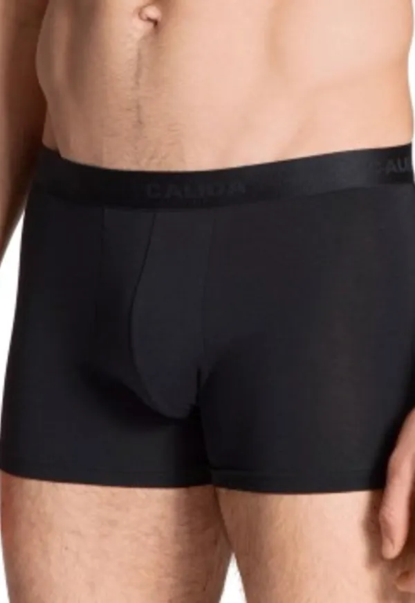 Calida Kalsonger 3P Natural Benefit Boxer Svart bomull Small Herr