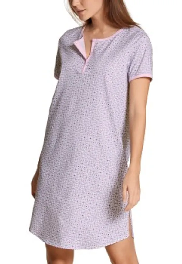 Calida Lovely Nights Sleepshirt Rosa/Lila bomull X-Small Dam