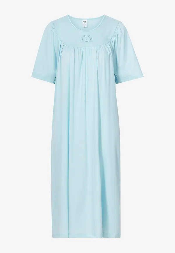 Calida - Nattlinne Soft Cotton Nightdress - Blå