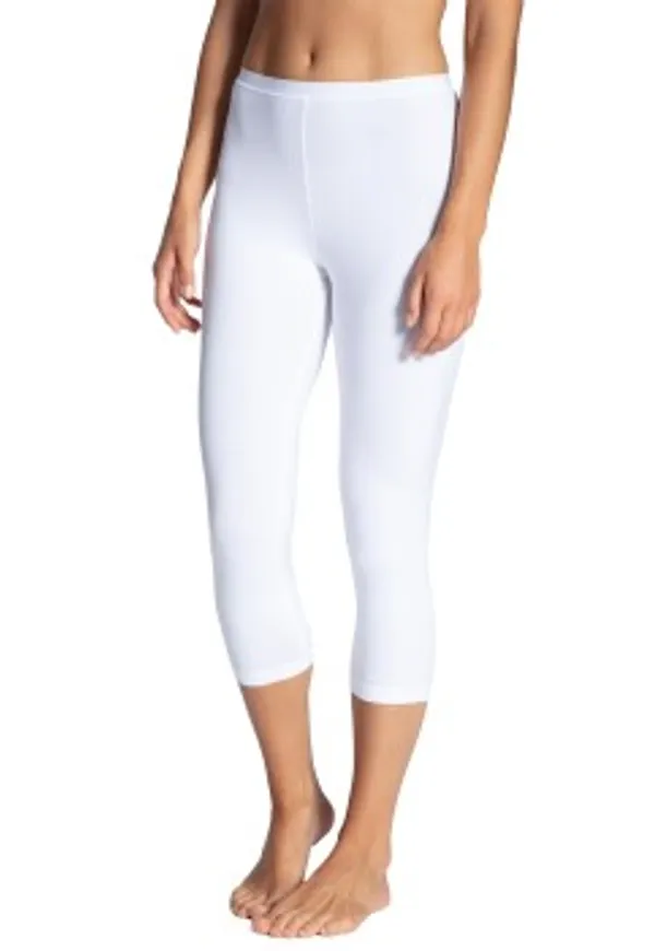 Calida Natural Comfort Capri Leggings Vit bomull X-Small Dam