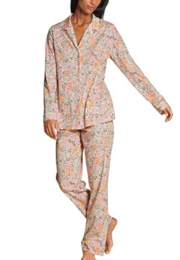 Calida Night Lovers Pyjama With Collar Honung bomull X-Small Dam