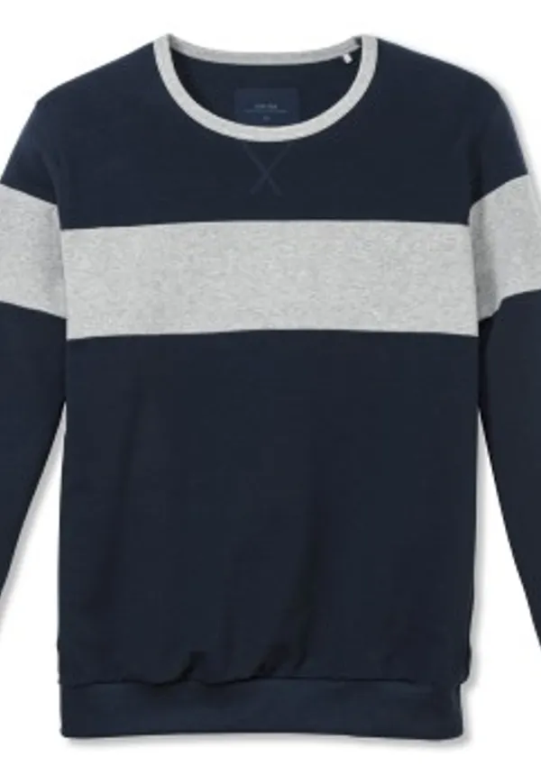 Calida Remix Sweatshirt Marin/Grå bomull Medium Herr