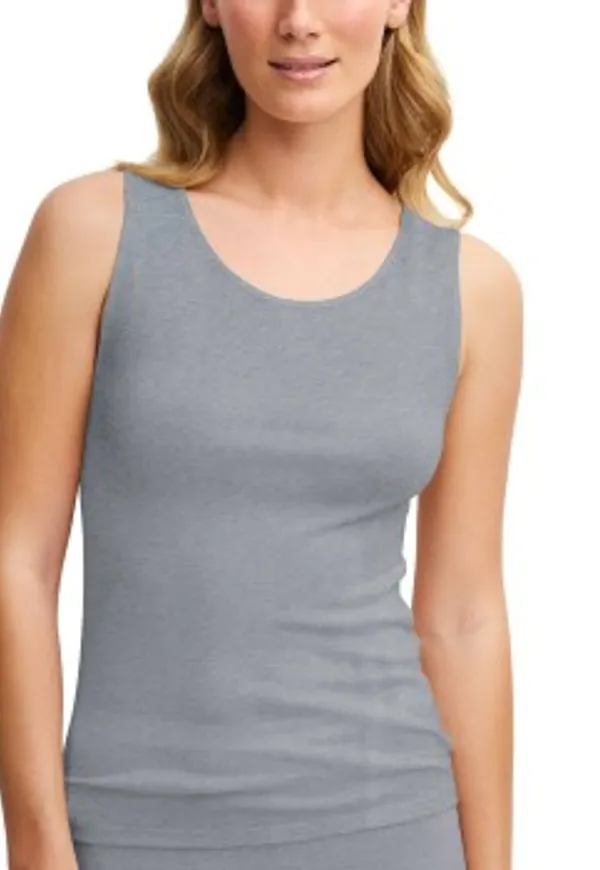 Calida True Confidence Ribbed Tank Top Grå X-Small Dam