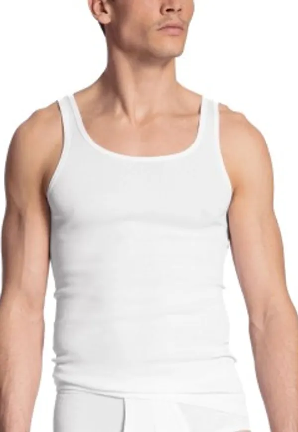 Calida Twisted Athletic Shirt 12010 Vit 001 bomull Medium Herr