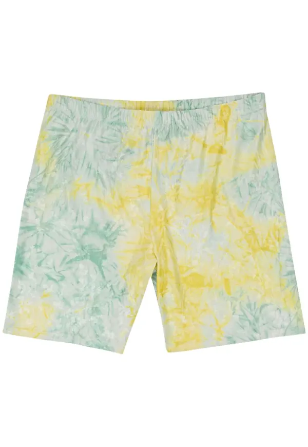 Callipygian batikmönstrade shorts - Gul