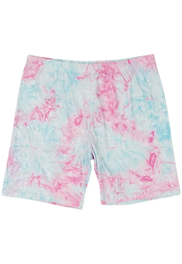 Callipygian batikmönstrade shorts - Rosa