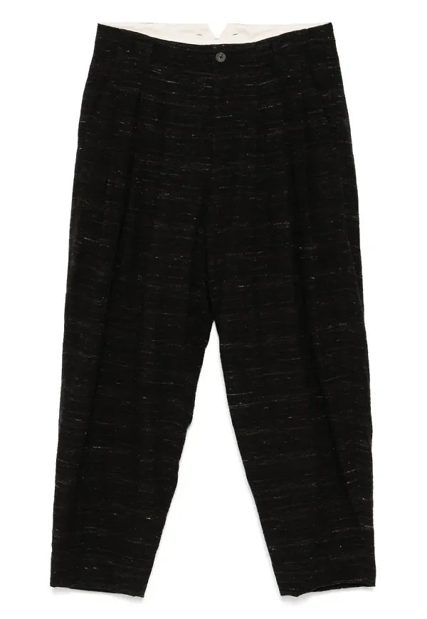 CALMLENCE tre plisserade slacks - Svart