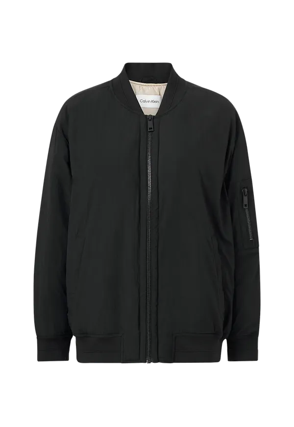 Calvin Klein - Bomberjacka Light Padded Bomber Jacket - Svart - 36/38