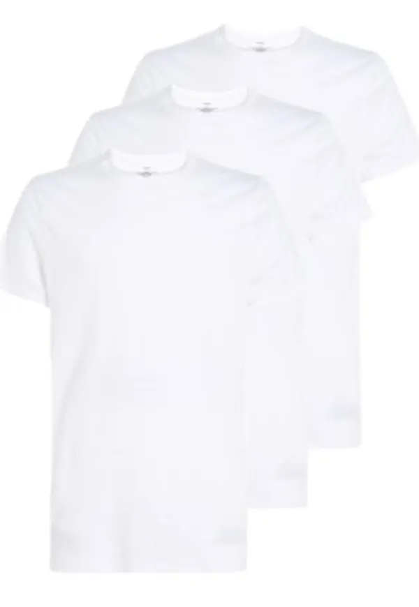 Calvin Klein 3P Crew Neck T-Shirt Vit bomull X-Large Herr
