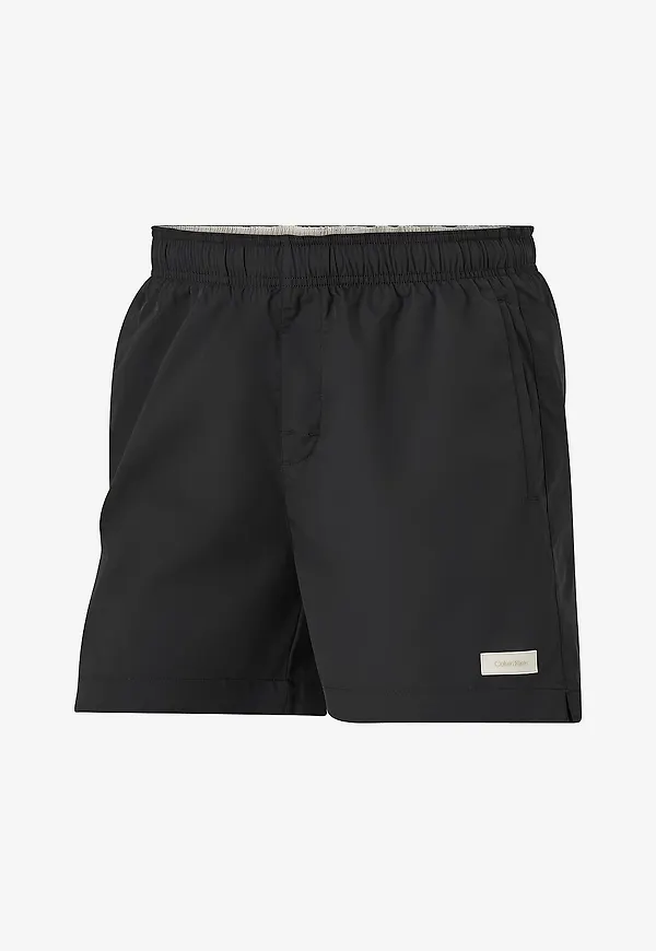 Calvin Klein - Badshorts Medium Drawstring - Svart
