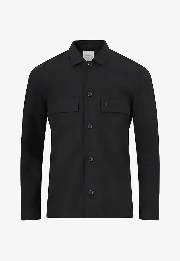 Calvin Klein - Overshirt Cotton Blend - Svart