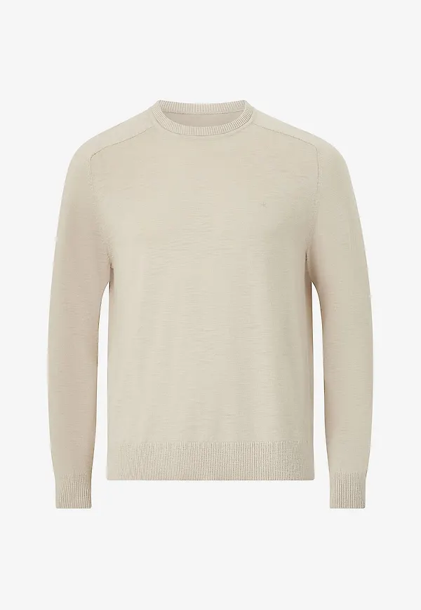 Calvin Klein - Tröja Slub Texture CN - Natur