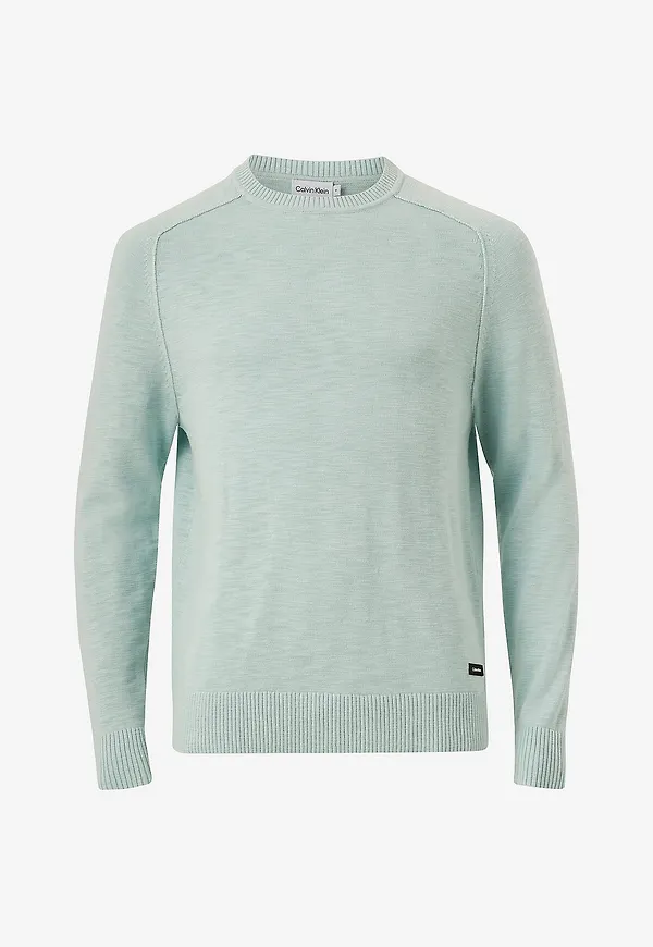 Calvin Klein - Tröja Slub Texture Sweat - Grön