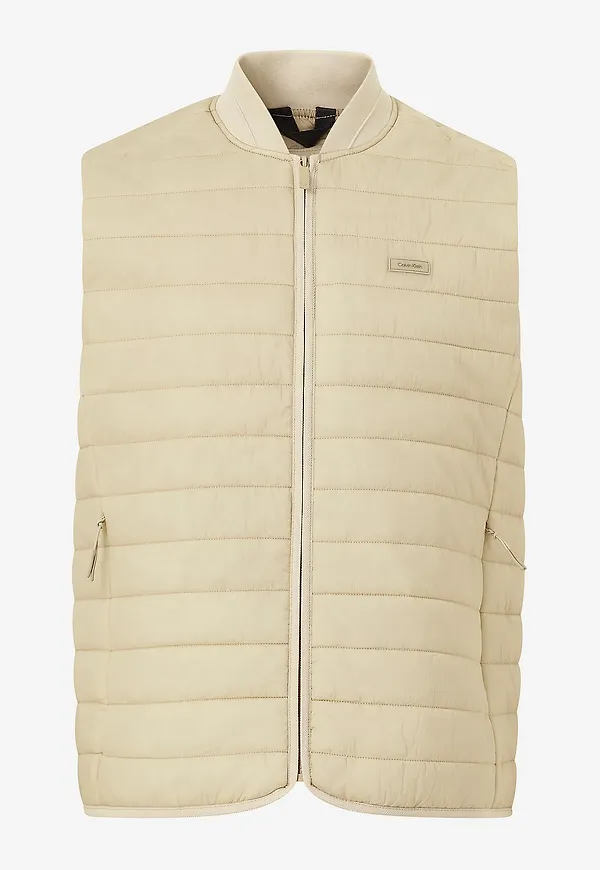 Calvin Klein - Väst Quilted Crinkle Vest - Grå