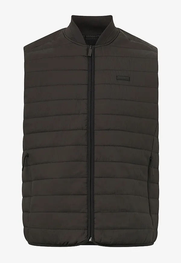 Calvin Klein - Väst Quilted Crinkle Vest - Svart