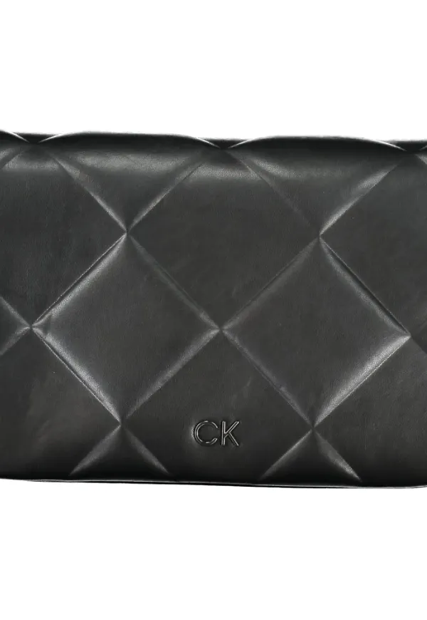 Calvin Klein, Väska, Dam, ONE Size, Polyester, Svart Axelväska med Kedjeband