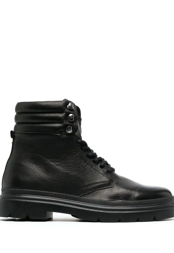 Calvin Klein ankelboots med snörning - Svart