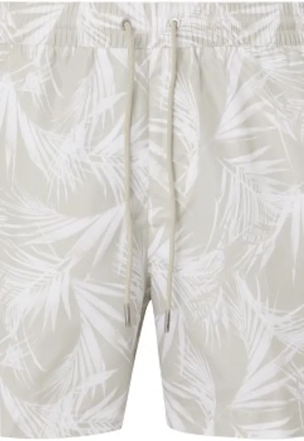 Calvin Klein Badbyxor Core Solids Medium Drawstring Shorts Vit/Grå polyester Medium Herr
