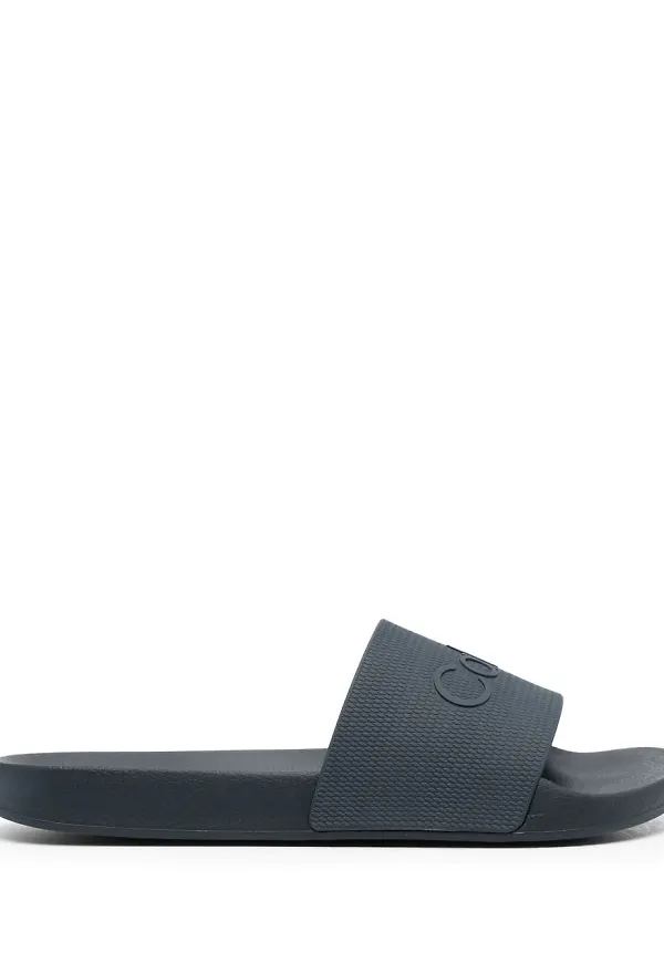 Calvin Klein badtofflor med logotyp - Blå