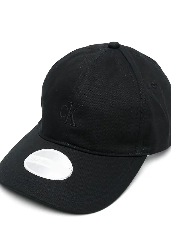 Calvin Klein basebollkeps med broderad logotyp - Svart