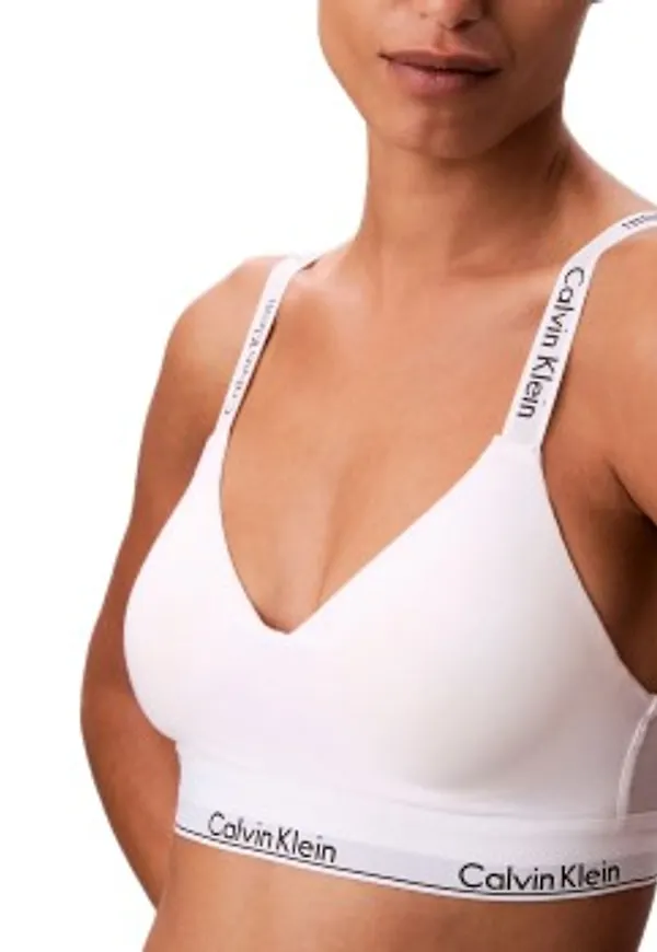 Calvin Klein BH Icon Cotton Modal Classic Bralette Vit X-Small Dam