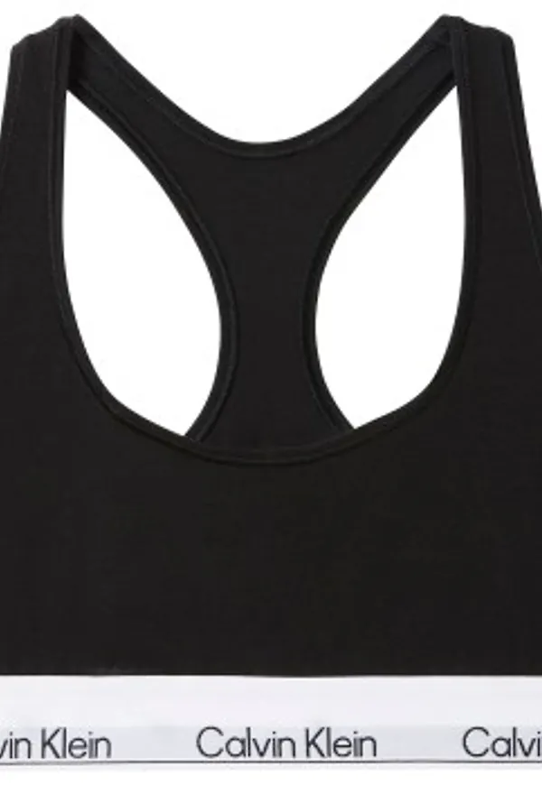 Calvin Klein BH Icon Cotton Modal Unlimited Bralette Svart Medium Dam