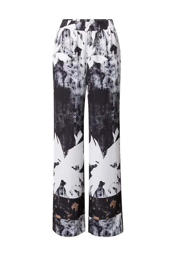 Calvin Klein Byxa svart / svartmelerad / off-white