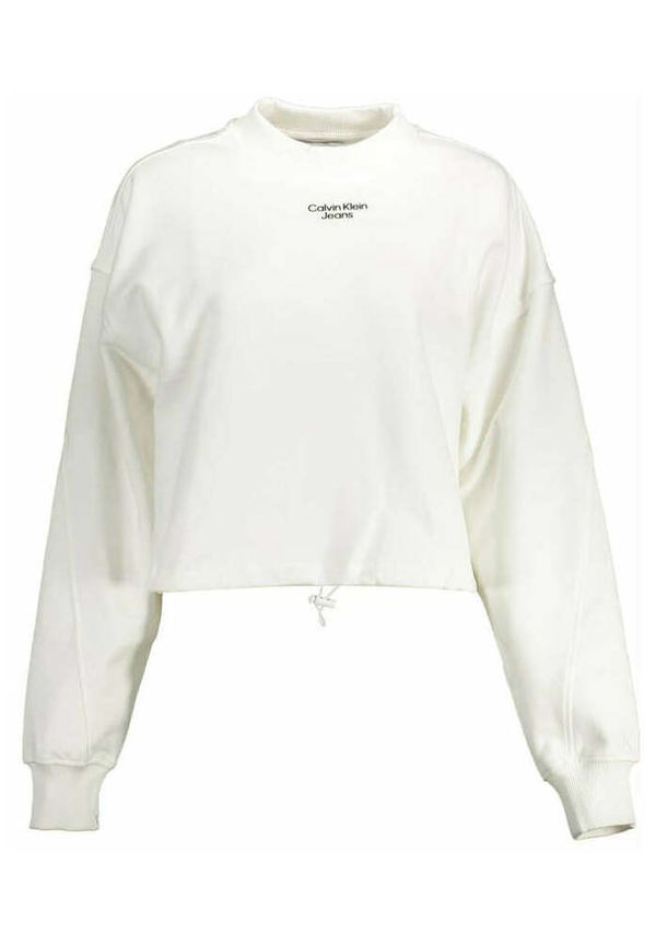Calvin Klein Calvin Klein Sweatshirt Without Zip Woman White Vit, Dam