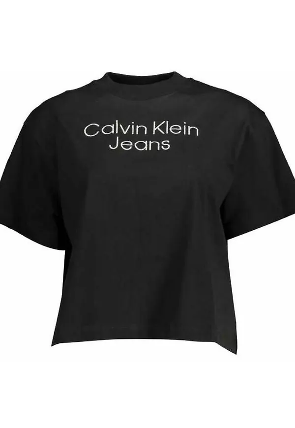 Calvin Klein Calvin Klein Women Short Sleeve T-shirt Black Svart, Dam