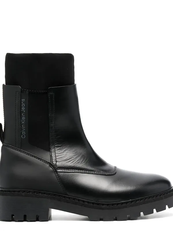 Calvin Klein Chelsea-boots med hög midja - Svart