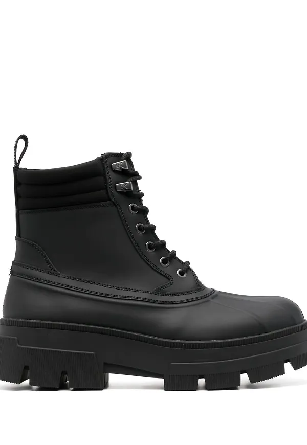 Calvin Klein Chelsea-boots med snörning - Svart