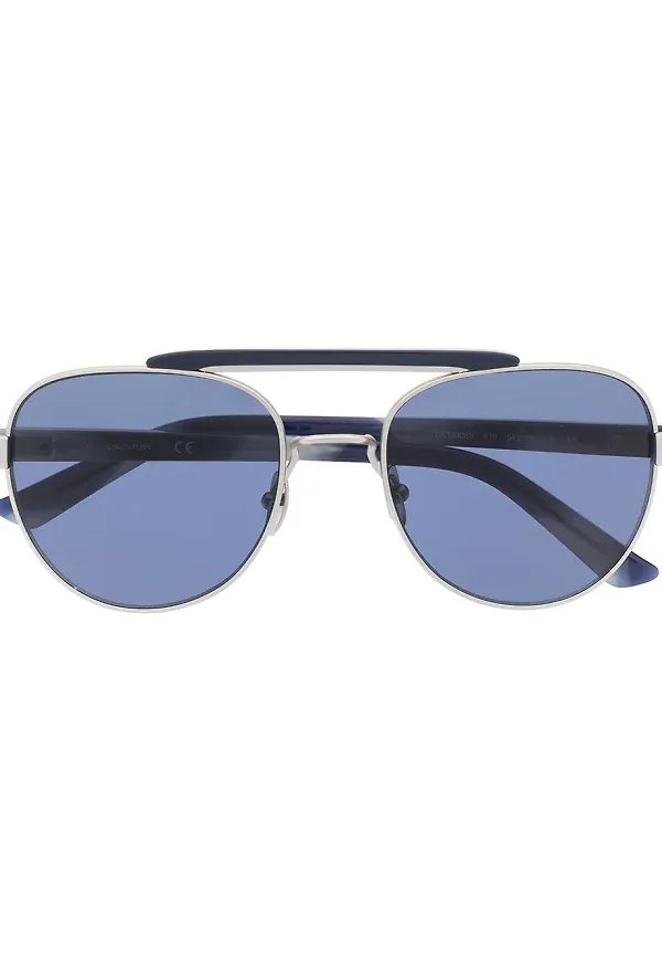 Calvin Klein CK19306S runda solglasögon - Blå