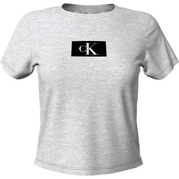 Calvin Klein Crew Neck SS Grå bomull Large Dam