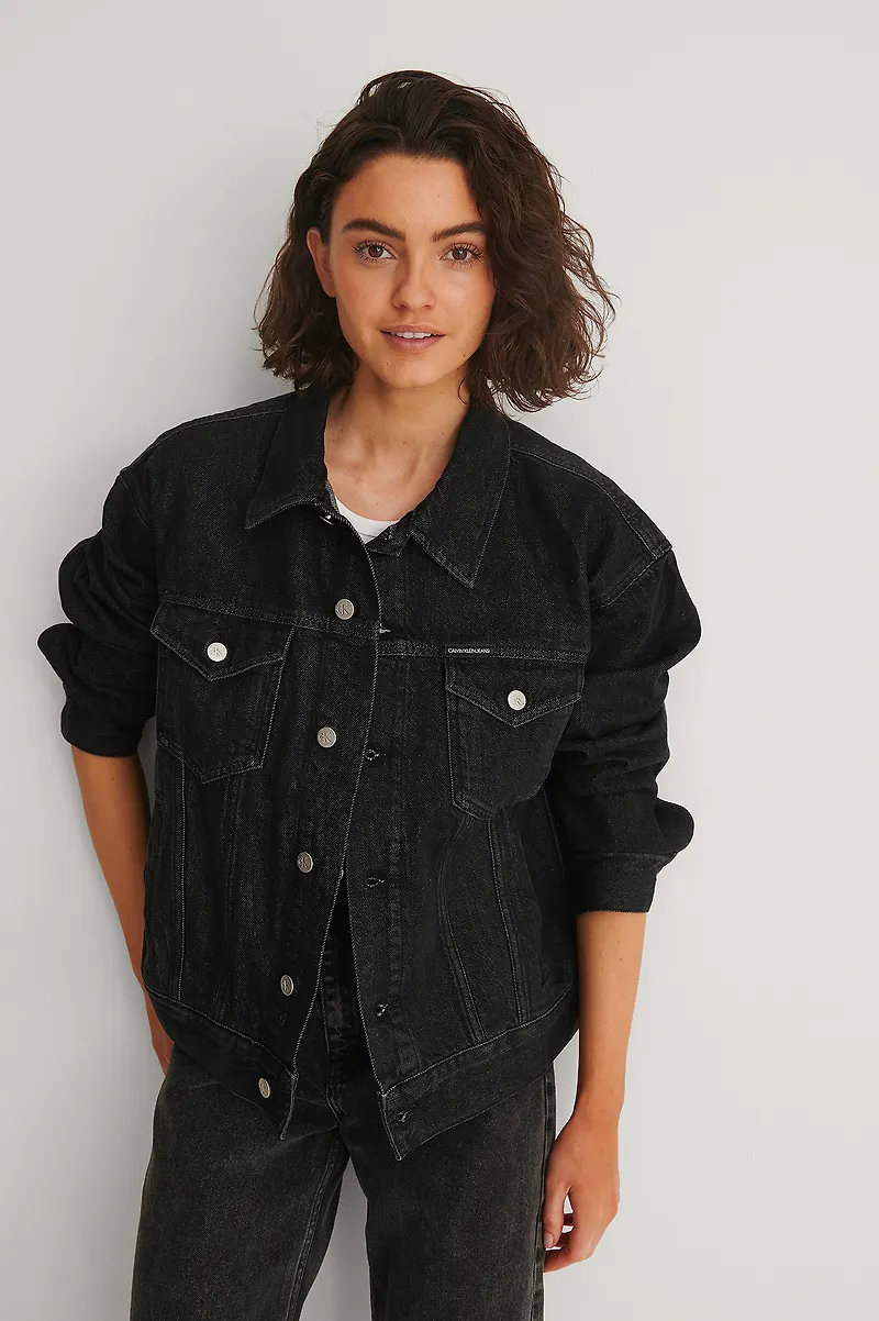 Calvin Klein Dad Denimjacka - Black