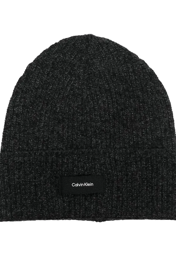 Calvin Klein Daddy ribbad mössa - Svart
